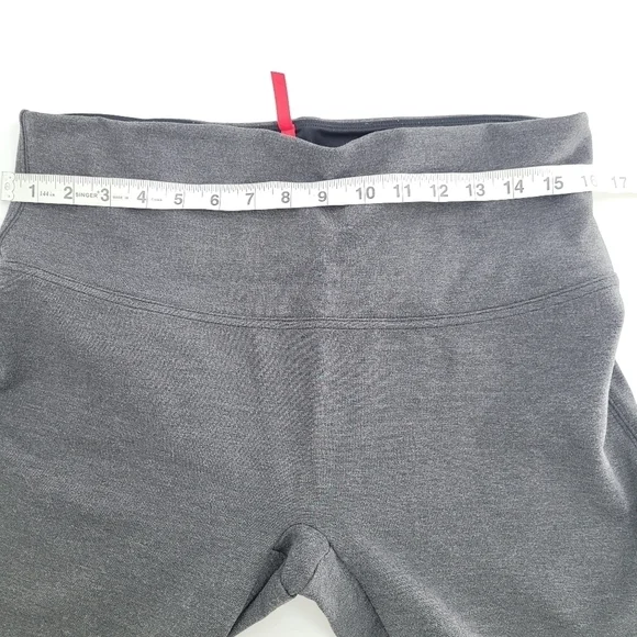Spanx grey Pull On Stretch Ankle Length Ponte Legging with Side Slits XLARGE